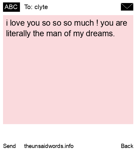 unsent message to clyte