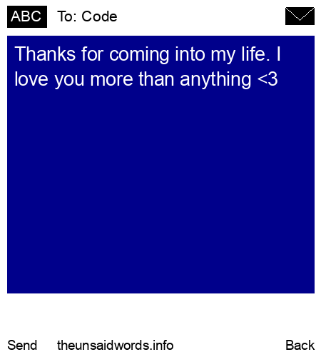 unsent message to Code