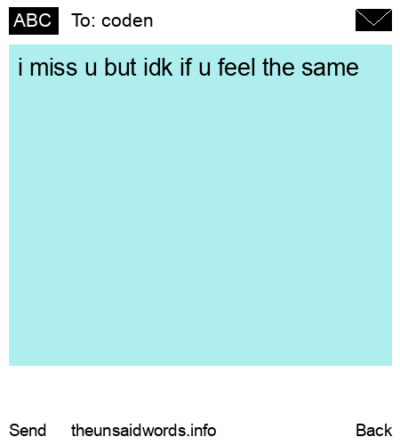 unsent message to coden