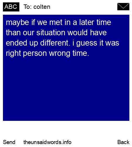 unsent message to colten
