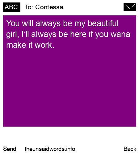 unsent message to Contessa