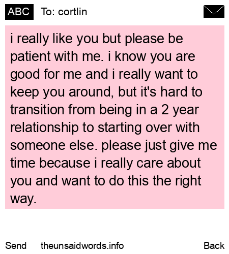 unsent message to cortlin