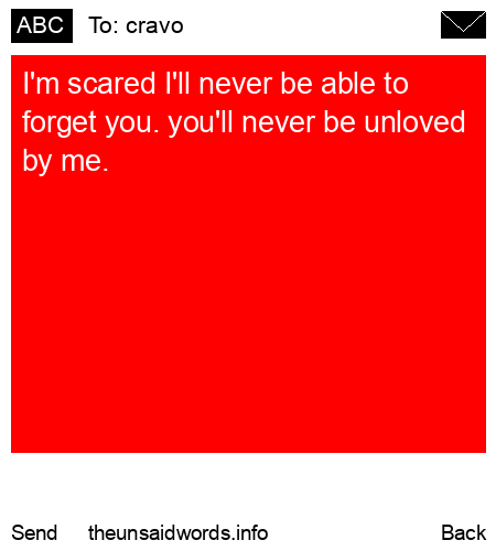 unsent message to cravo