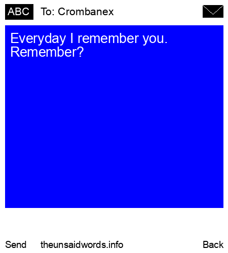 unsent message to Crombanex