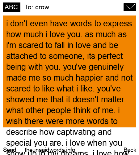 unsent message to crow