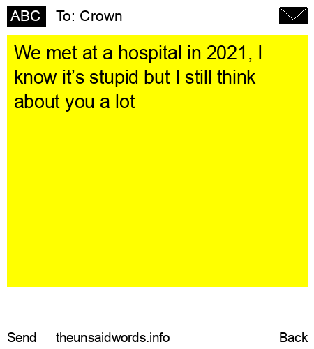 unsent message to Crown