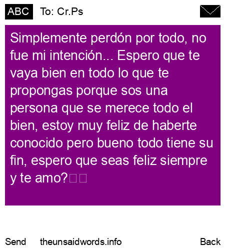 unsent message to Cr.Ps