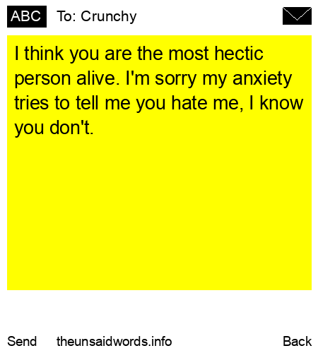 unsent message to Crunchy