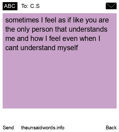 unsent message to C.S