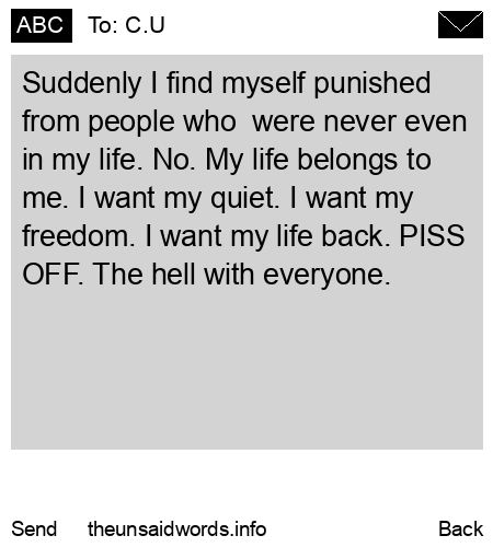 unsent message to C.U