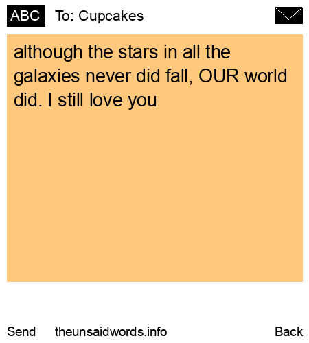 unsent message to Cupcakes 