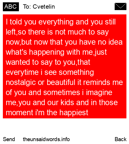 unsent message to Cvetelin