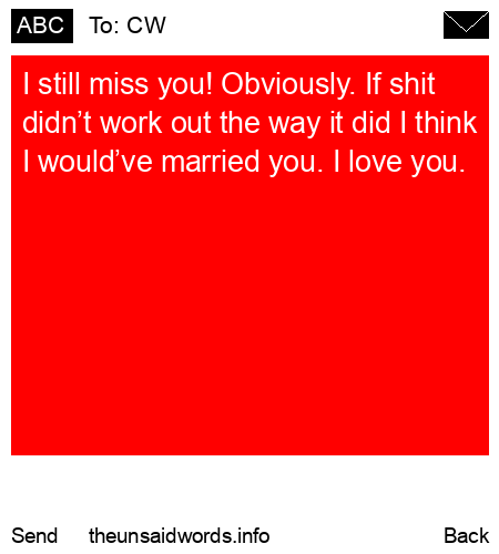 unsent message to CW