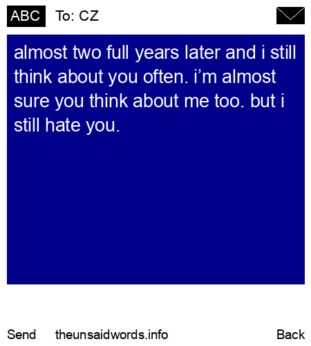 unsent message to CZ