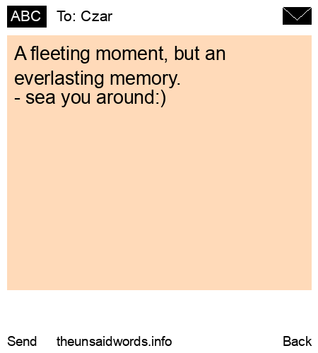 unsent message to Czar