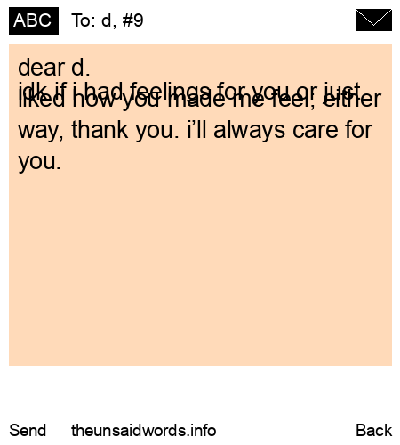 unsent message to d, #9