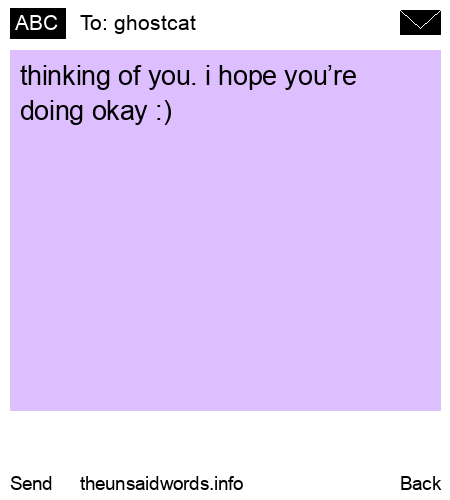 unsent message to ghostcat
