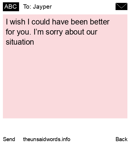 unsent message to Jayper 
