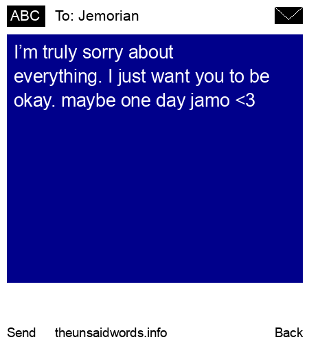 unsent message to Jemorian 