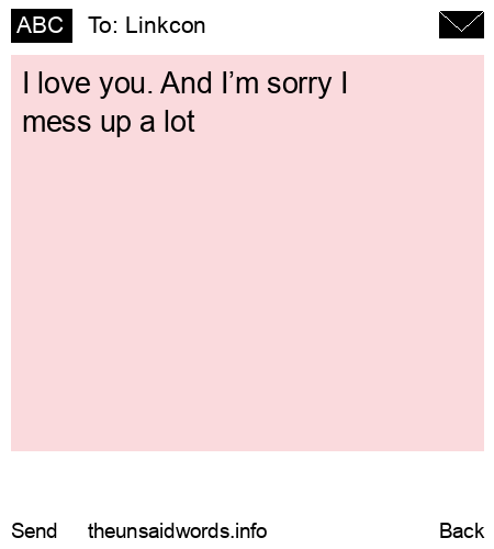 unsent message to Linkcon