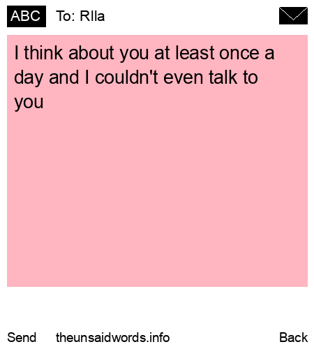 unsent message to Rlla