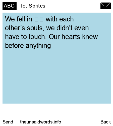 unsent message to Sprites