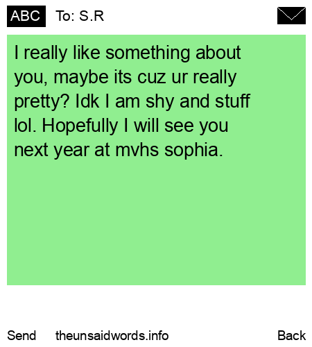 unsent message to S.R