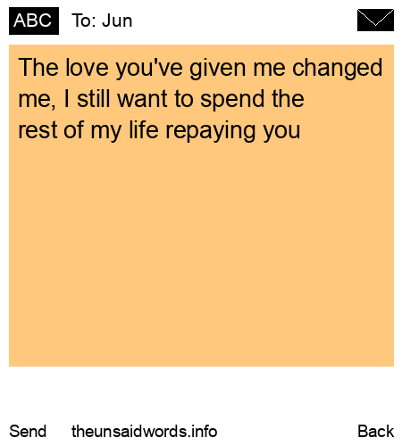 unsent message to Jun