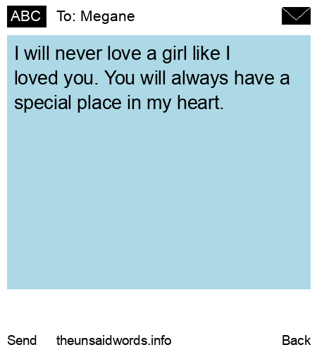 unsent message to Megane