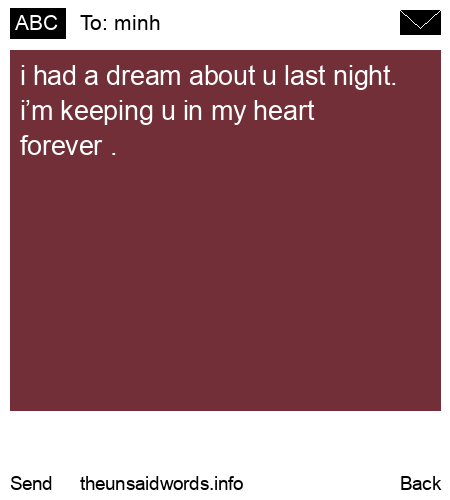unsent message to minh