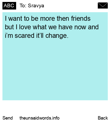 unsent message to Sravya