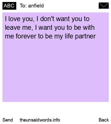 unsent message to anfield