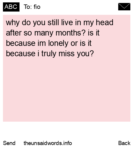 unsent message to fio