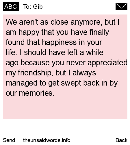 unsent message to Gib