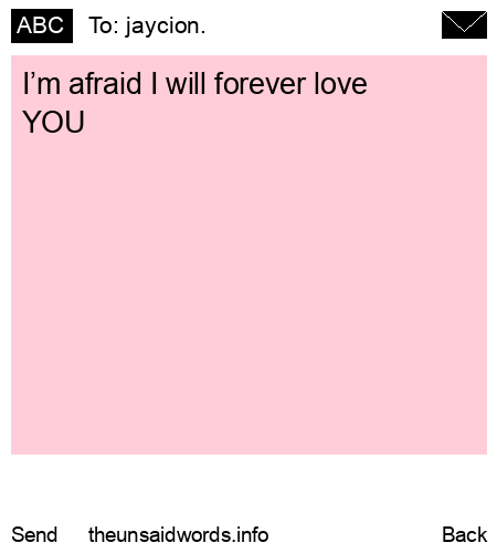 unsent message to jaycion.