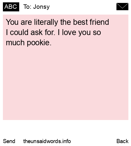unsent message to Jonsy