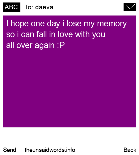 unsent message to daeva
