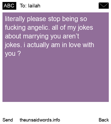 unsent message to lailah