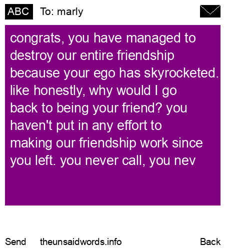 unsent message to marly