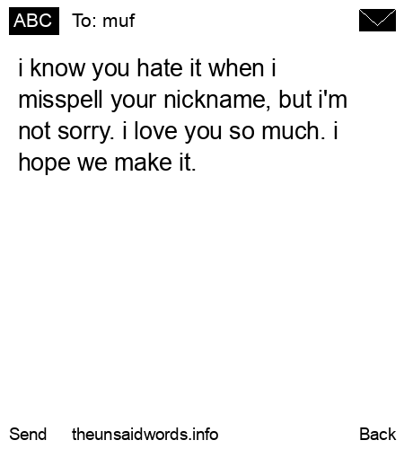 unsent message to muf