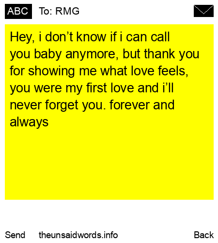 unsent message to RMG