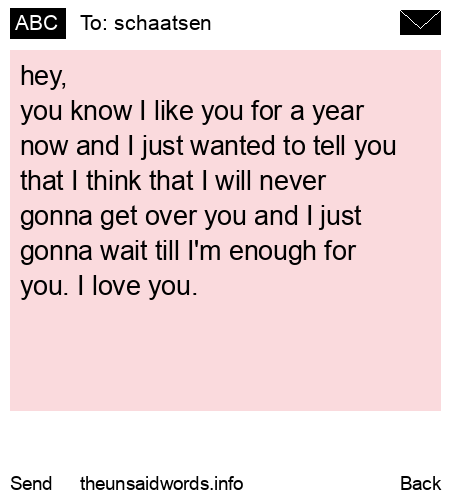unsent message to schaatsen
