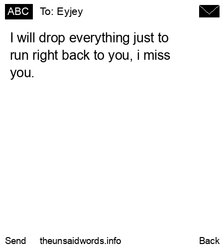 unsent message to Eyjey
