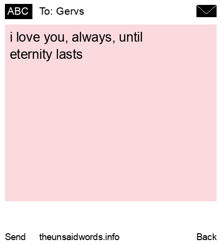 unsent message to Gervs