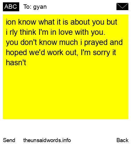 unsent message to gyan