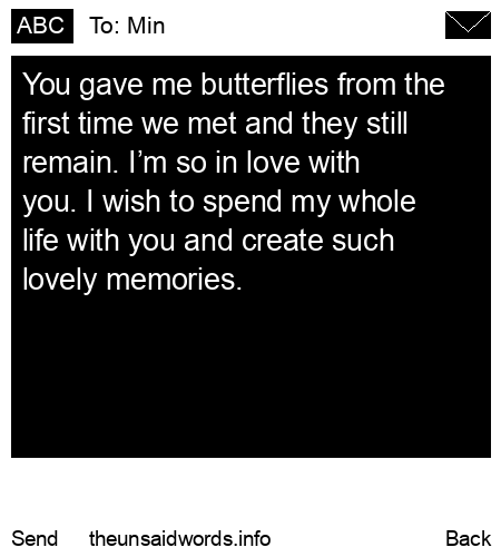 unsent message to Min