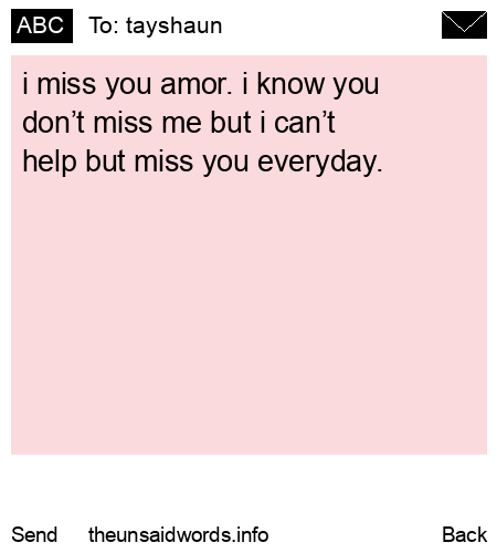unsent message to tayshaun
