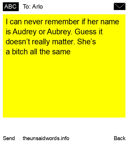 unsent message to Arlo