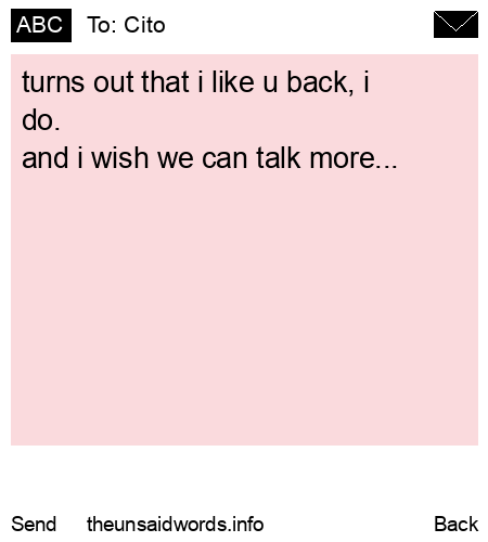 unsent message to Cito