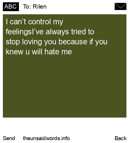 unsent message to Rilen 